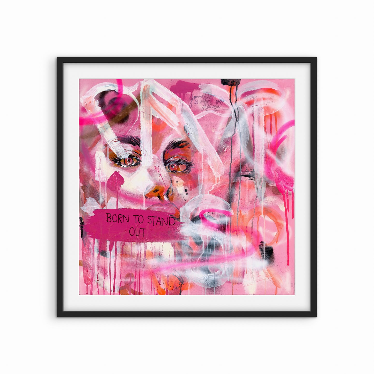 born print 50x50cm print